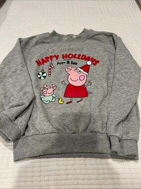Peppa Pig Happy Holidays Sweatshirt. Size 6x/7.